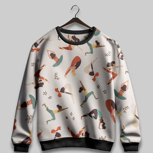 Asana Aura: Flow in Every Pose All Over Print Sweatshirt