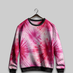 Pink Cotton Candy Tie-Dye All Over Sweatshirt
