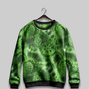 Forest Mist Tie-Dye All Over Print Sweatshirt