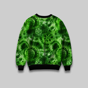 Forest Mist Tie-Dye All Over Print Sweatshirt