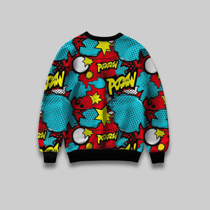 Pop POW All-Over Print Sweatshirt