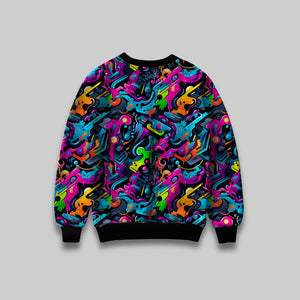 Street Art Graffiti All-Over Print Sweartshirt