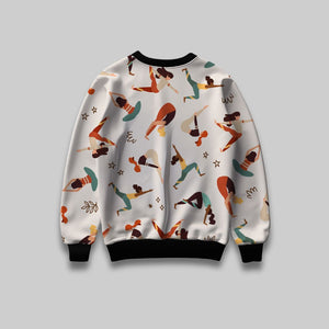 Asana Aura: Flow in Every Pose All Over Print Sweatshirt