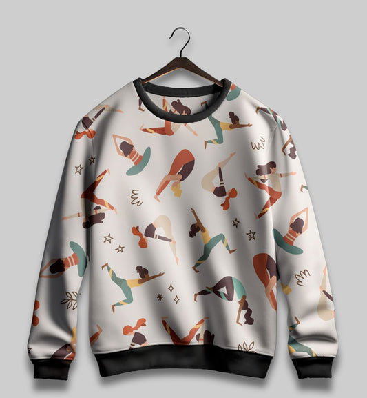 Asana Aura: Flow in Every Pose All Over Print Sweatshirt