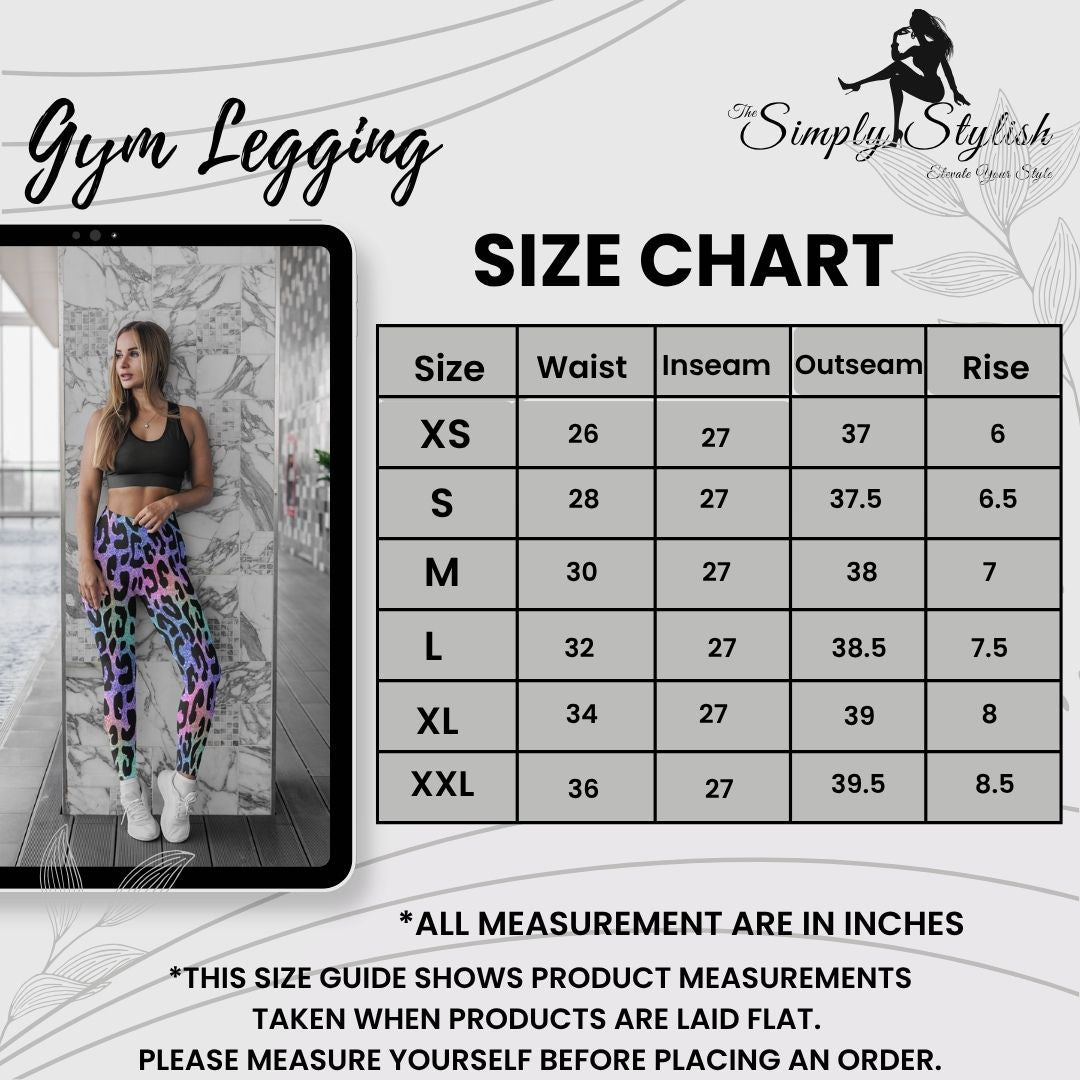 Shimmering Wildcat Print Legging