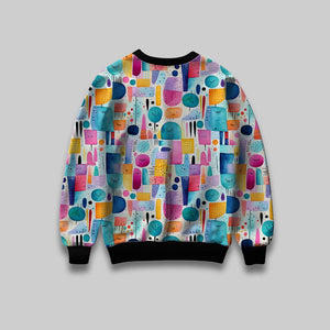 Geo Vibes: Embrace the Earthy Swirls All over print Sweatshirt