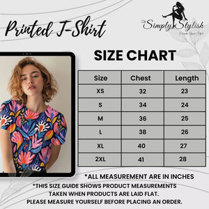 Floral Fantasy Women's Printed T-Shirt
