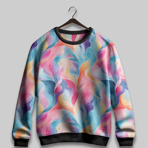 Lush Ripples All Over Print Sweatshirt