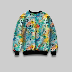 Water Doodles Eye All Over Print Sweatshirt