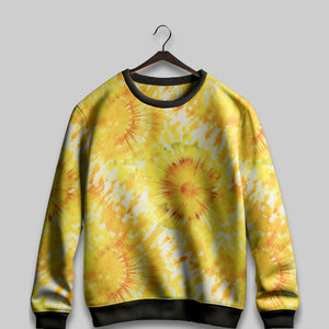 Sunny Glow Tie-Dye All over Print Sweatshirt