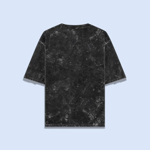 Silently Bold – Oversized Acid Wash Statement Tee