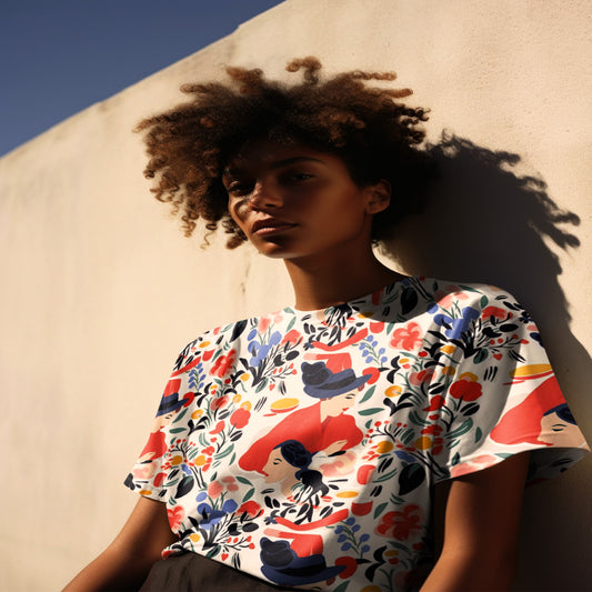 Floral Fantasy Women's Printed T-Shirt