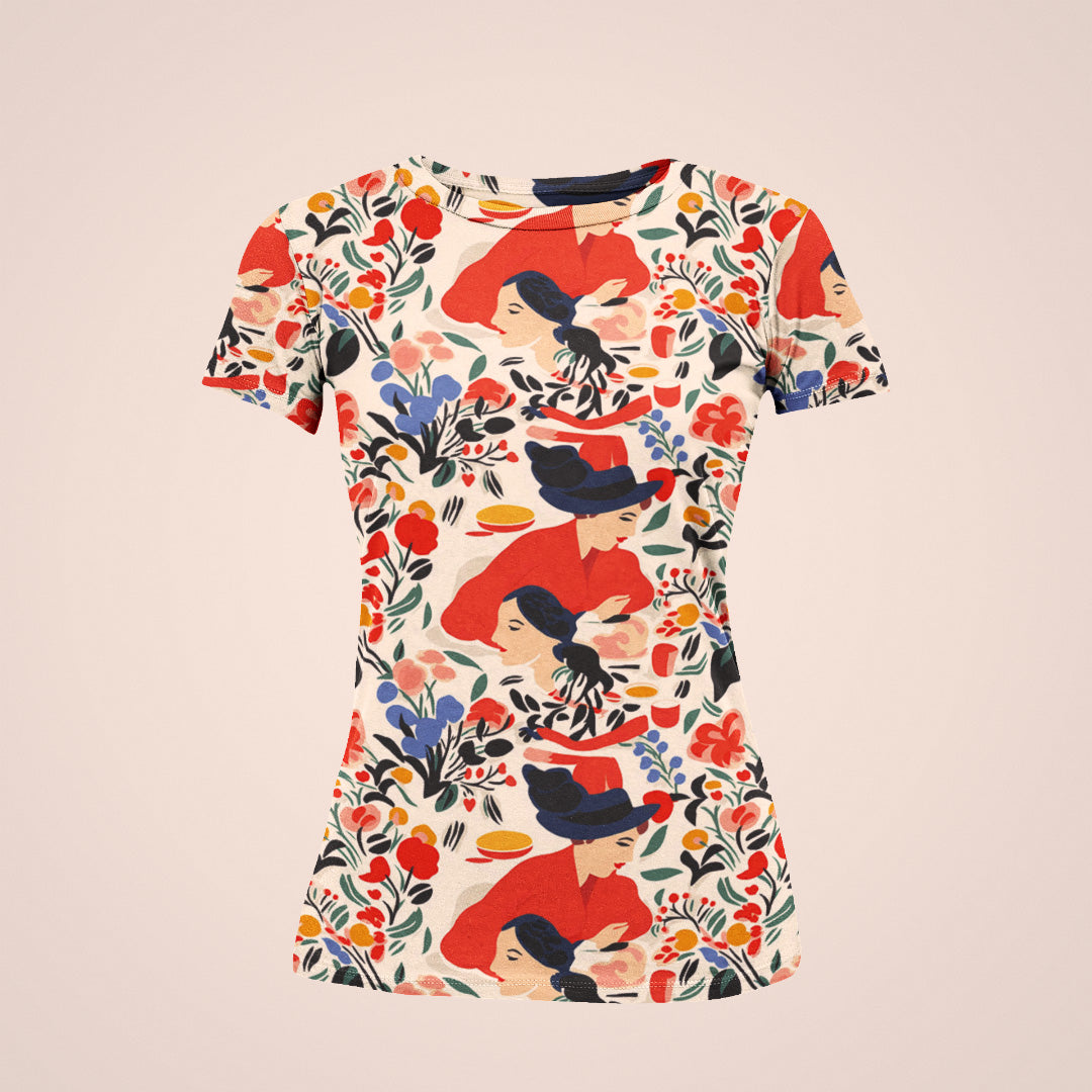 Floral Fantasy Women's Printed T-Shirt