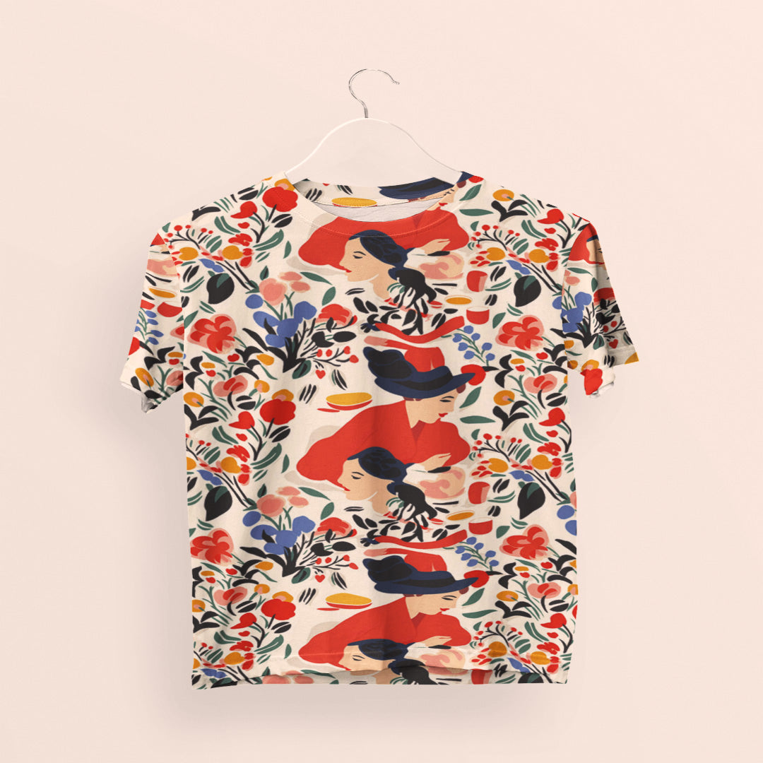 Floral Fantasy Women's Printed T-Shirt