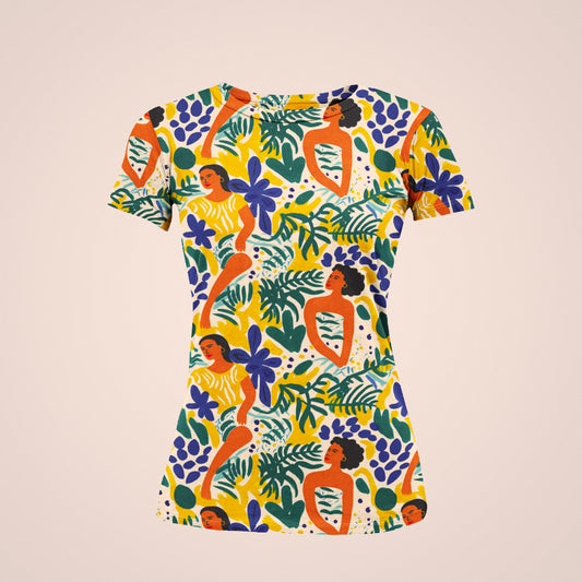 Fresh & Stylish Floral Women's Printed Tee