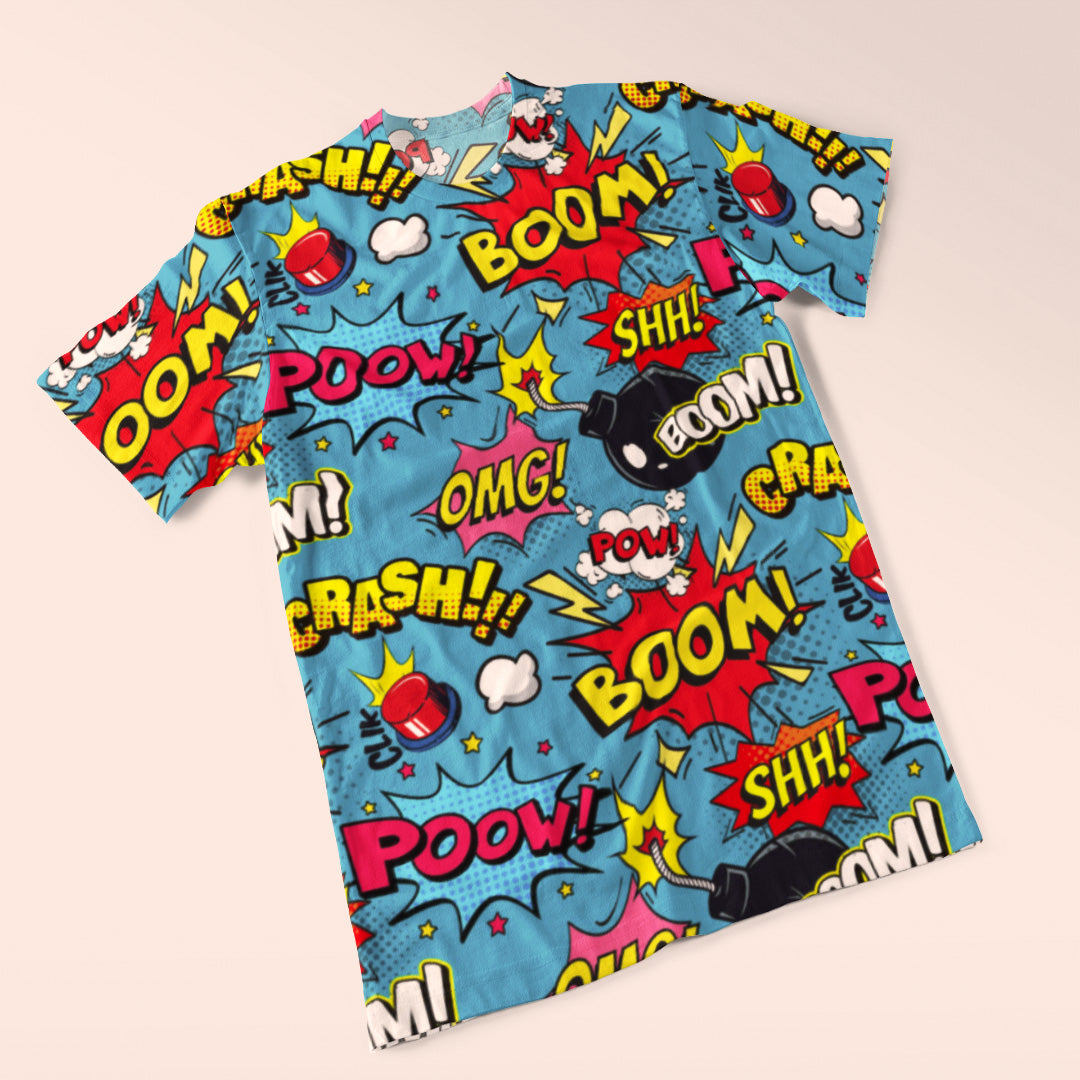 Funky Pop Art Women's All-Over Printed Tee
