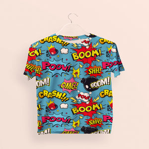 Funky Pop Art Women's All-Over Printed Tee