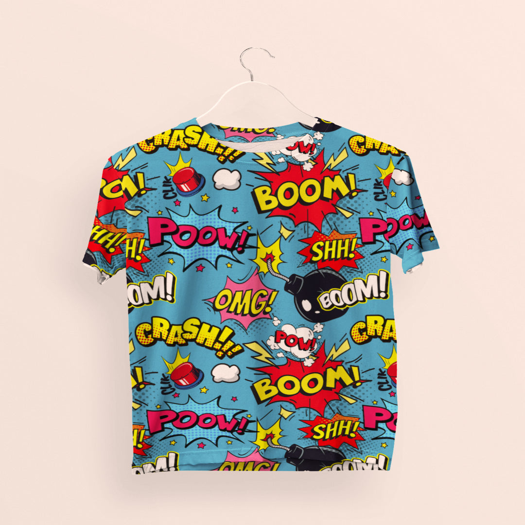 Funky Pop Art Women's All-Over Printed Tee