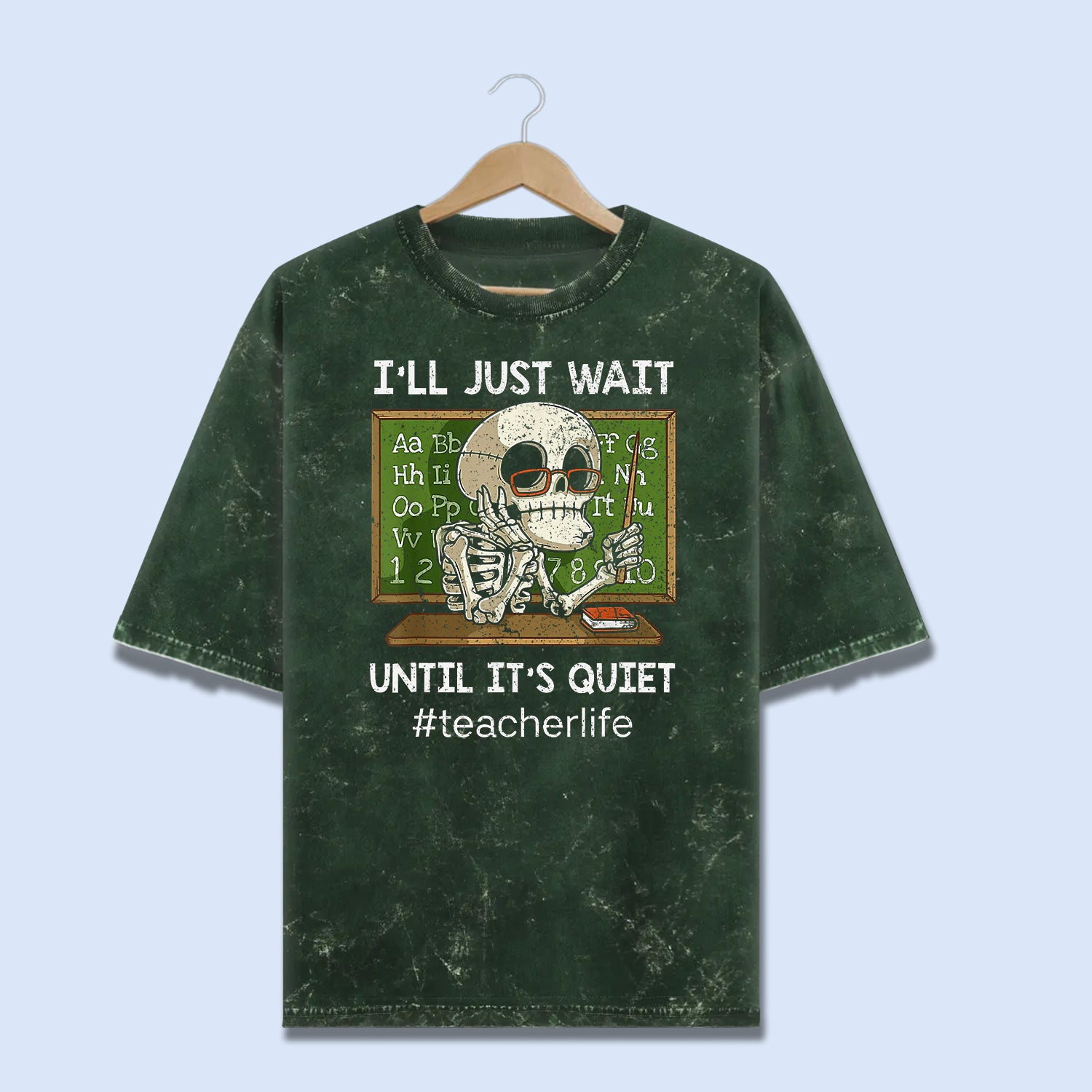 Silently Bold – Oversized Acid Wash Statement Tee