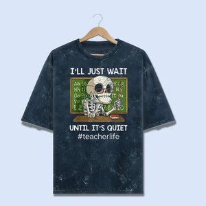 Silently Bold – Oversized Acid Wash Statement Tee
