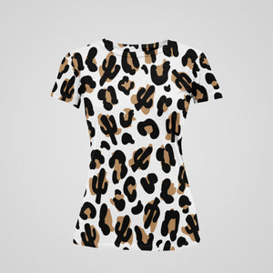 Leopard Print Women's Printed T-Shirt