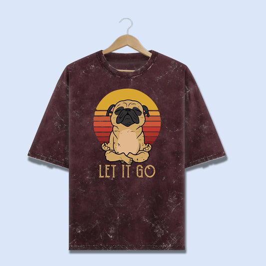 Paws & Peace – Let It Go Acid Wash Tee