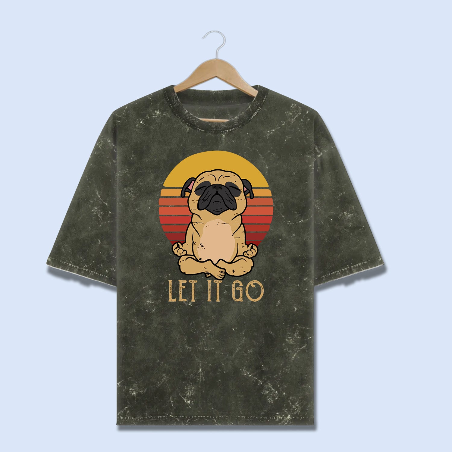 Paws & Peace – Let It Go Acid Wash Tee