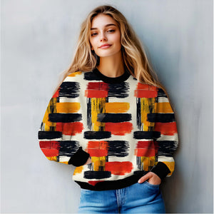 Patchwork Reverie All-Over Print Sweatshirt