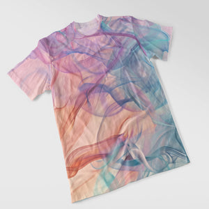 Smoke Pastel Color Women's All Over Printed T-Shirt