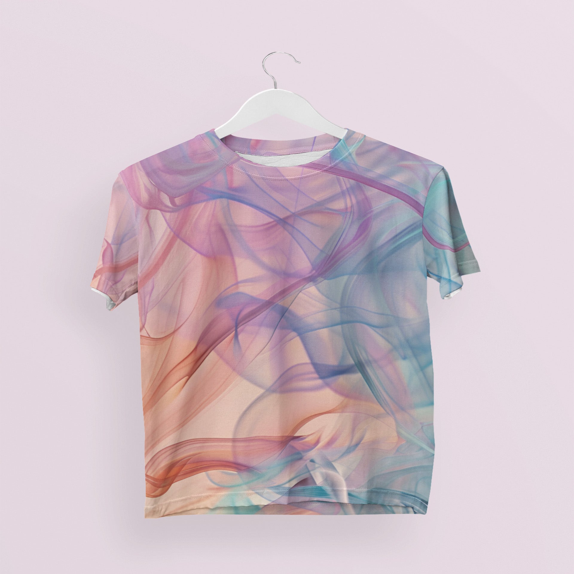 Smoke Pastel Color Women's All Over Printed T-Shirt