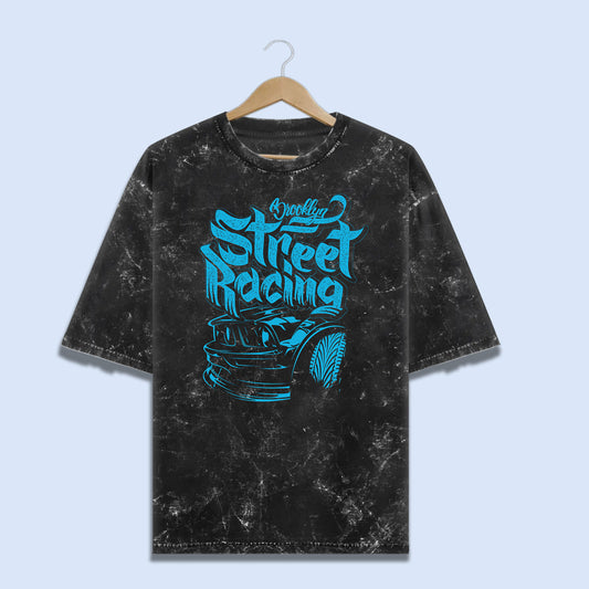 Street Racing - Washed Oversized Tee
