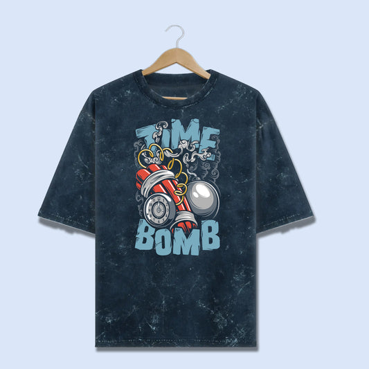 Wired to Detonate – Acid Wash Statement Tee