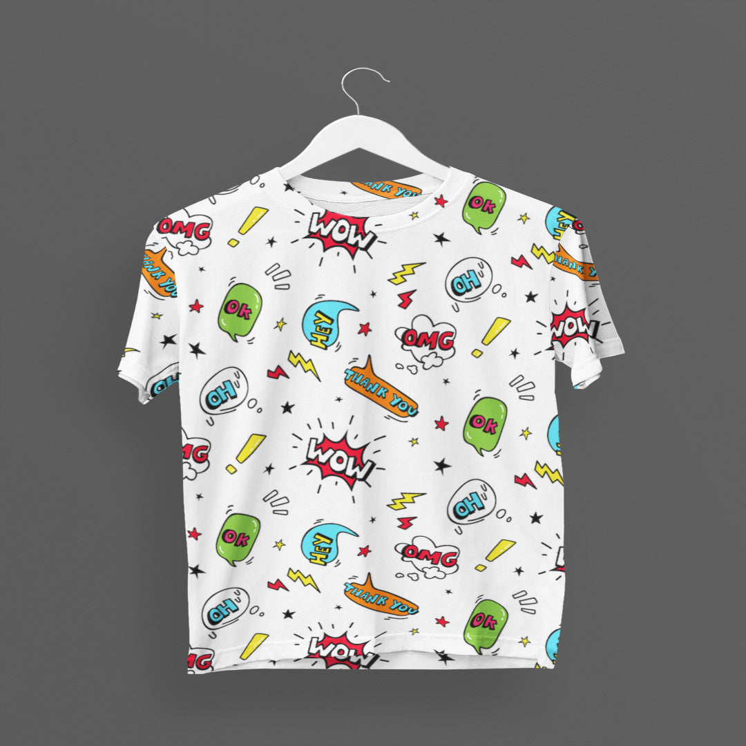 Urban Pop Art Women's All-Over Printed Tee