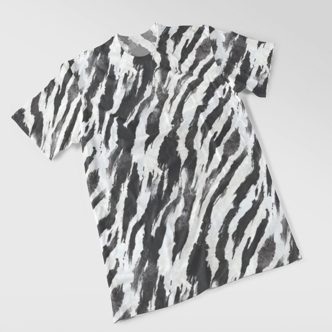 Zebra Print Women's All Over Print T-Shirt