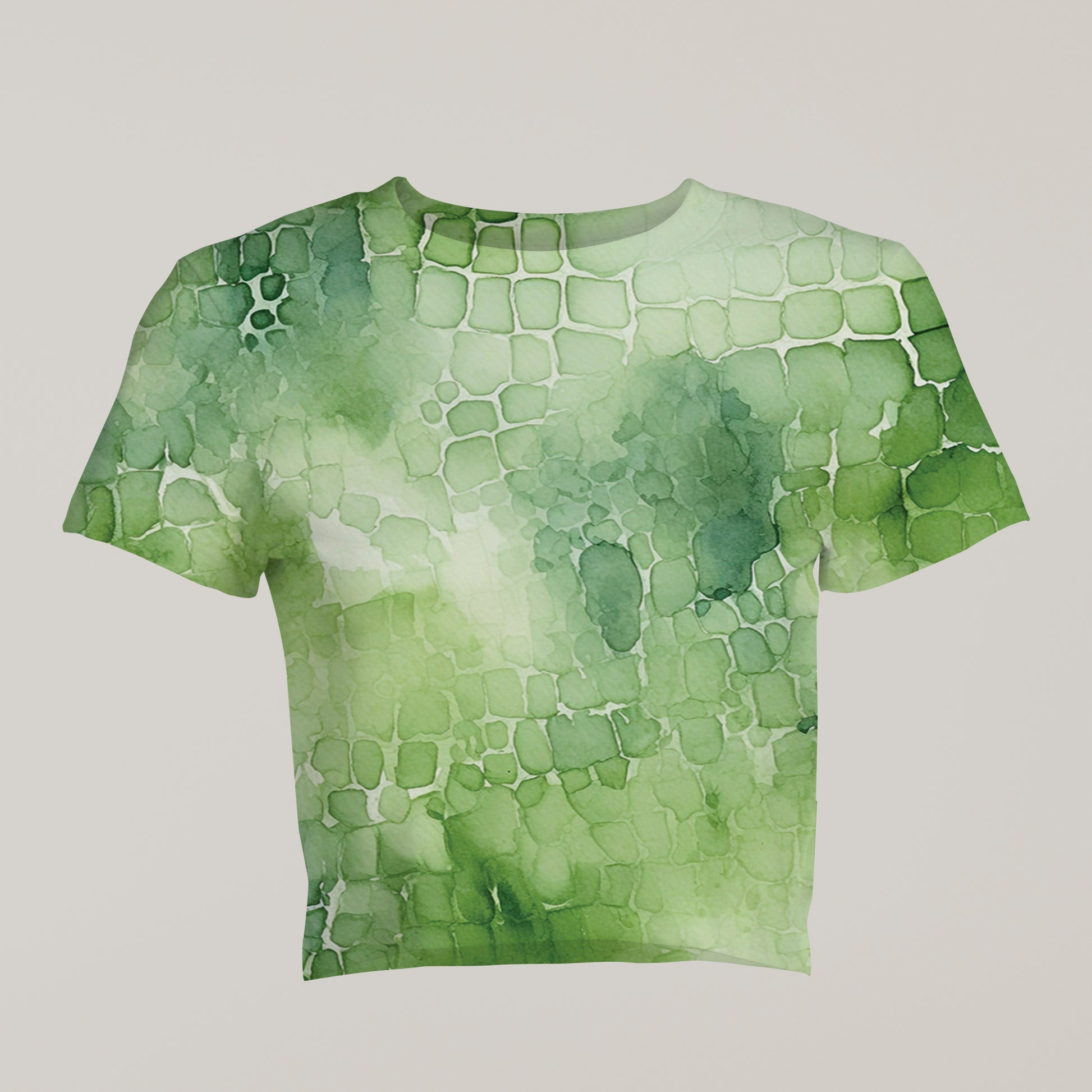 Eye-Catching Women's Printed Crocodile Print Crop Top - TheSimplyStylish