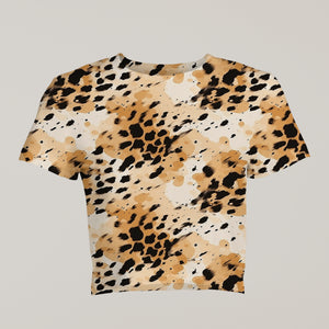 Eye-Catching Women's Printed Leopard Print Crop Top - TheSimplyStylish