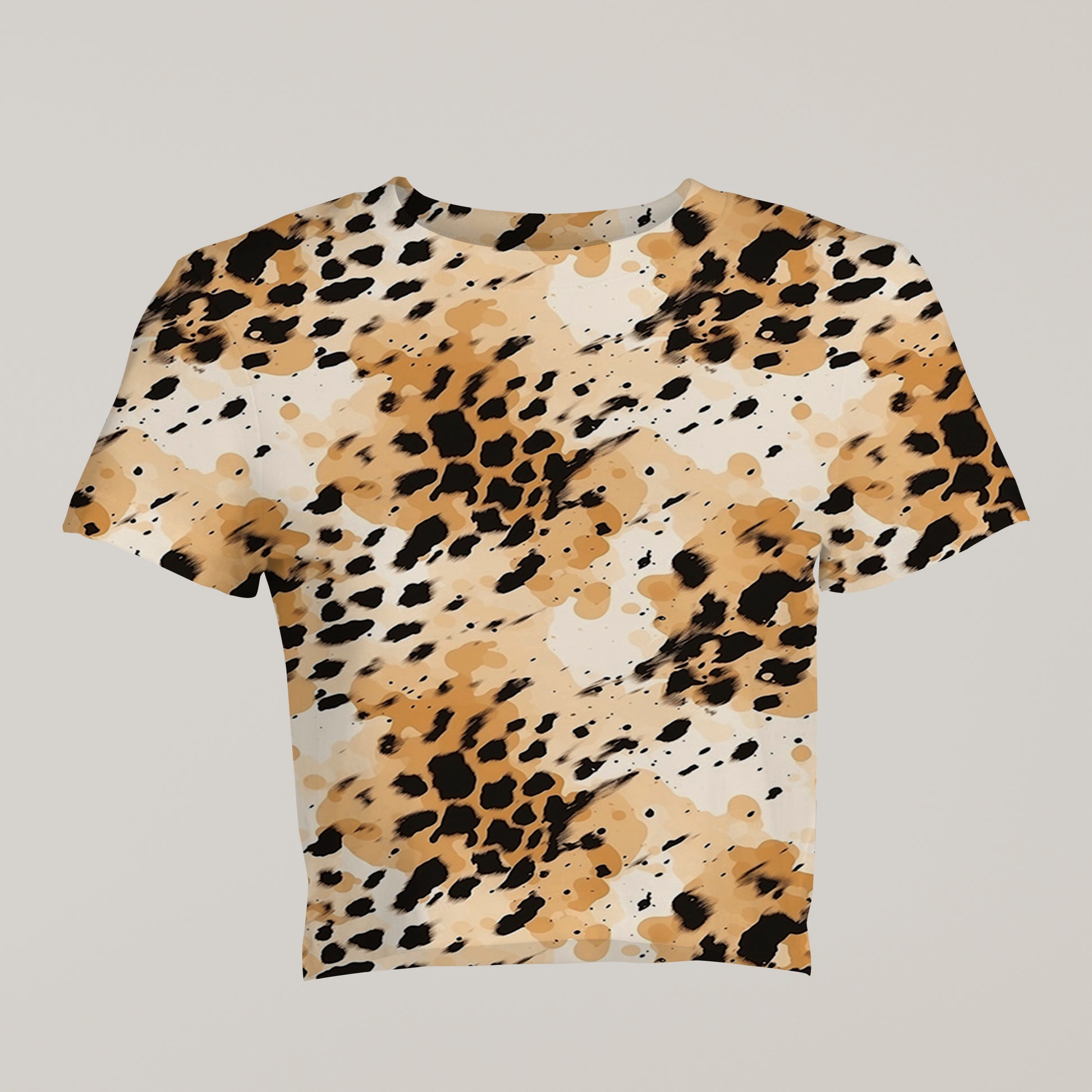 Eye-Catching Women's Printed Leopard Print Crop Top - TheSimplyStylish