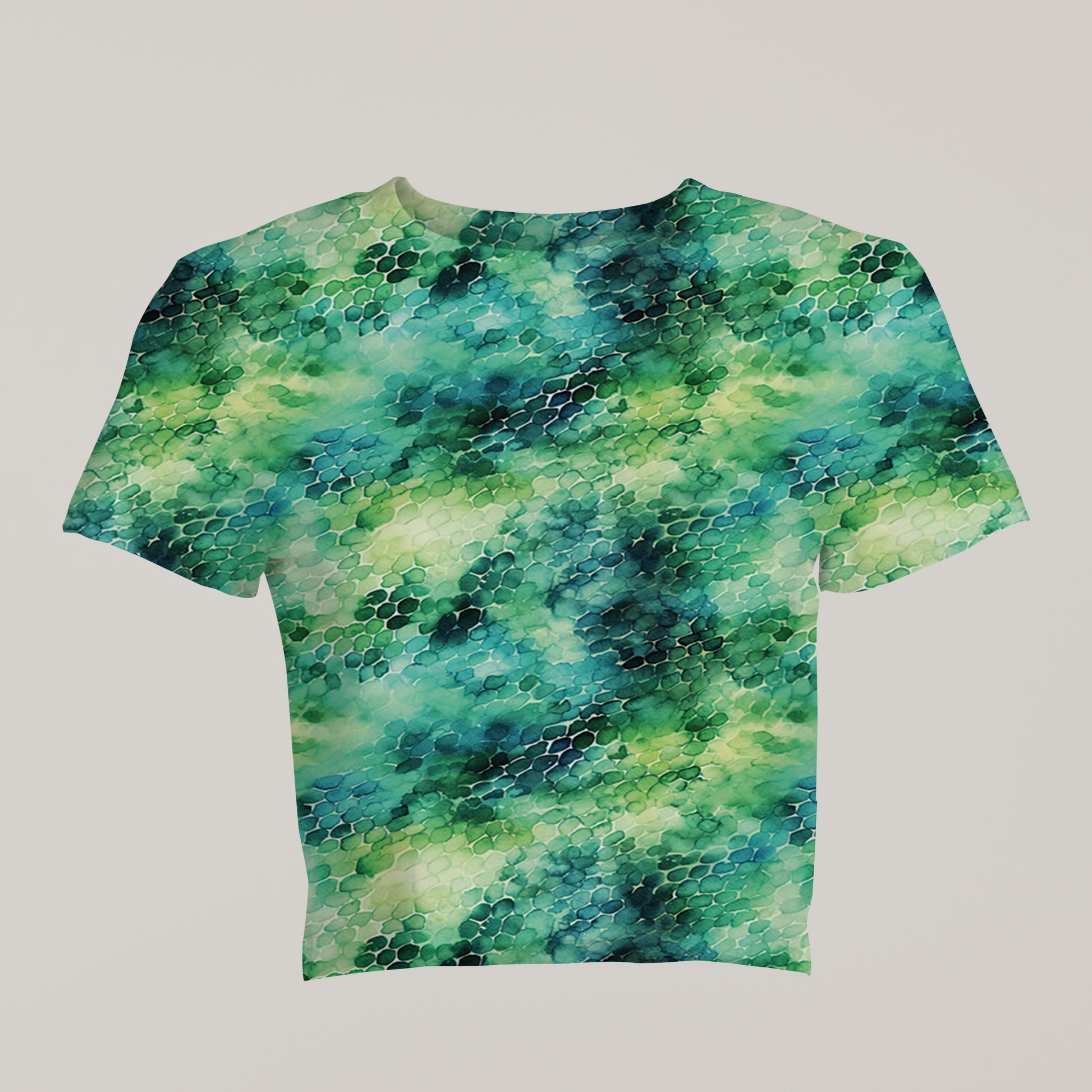 Eye-Catching Women's Printed Snake Print Crop Top - TheSimplyStylish