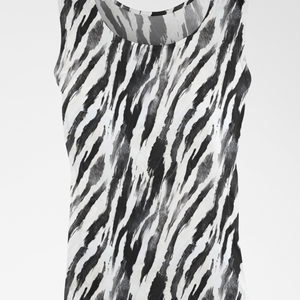 Trendy All-Over Zebra Print Tank Top - TheSimplyStylish