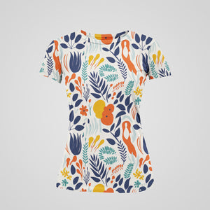 Chic Floral Art Women's Statement Printed T-Shirt
