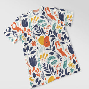 Chic Floral Art Women's Statement Printed T-Shirt