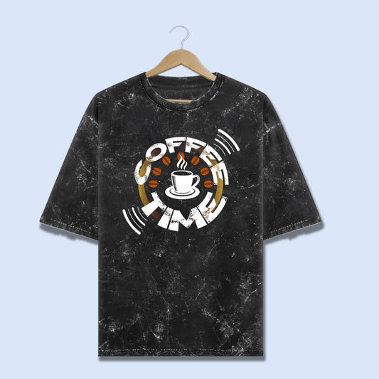 Fueled by Caffeine – Coffee Time Acid Wash Tee