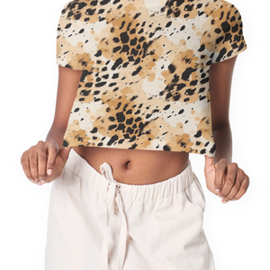 Eye-Catching Women's Printed Leopard Print Crop Top - TheSimplyStylish