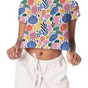 Eye-Catching Women's Printed Floral Print Crop Top - TheSimplyStylish