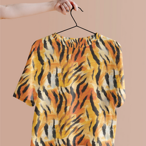 Eye-Catching Women's Printed Tiger Print Crop Top - TheSimplyStylish