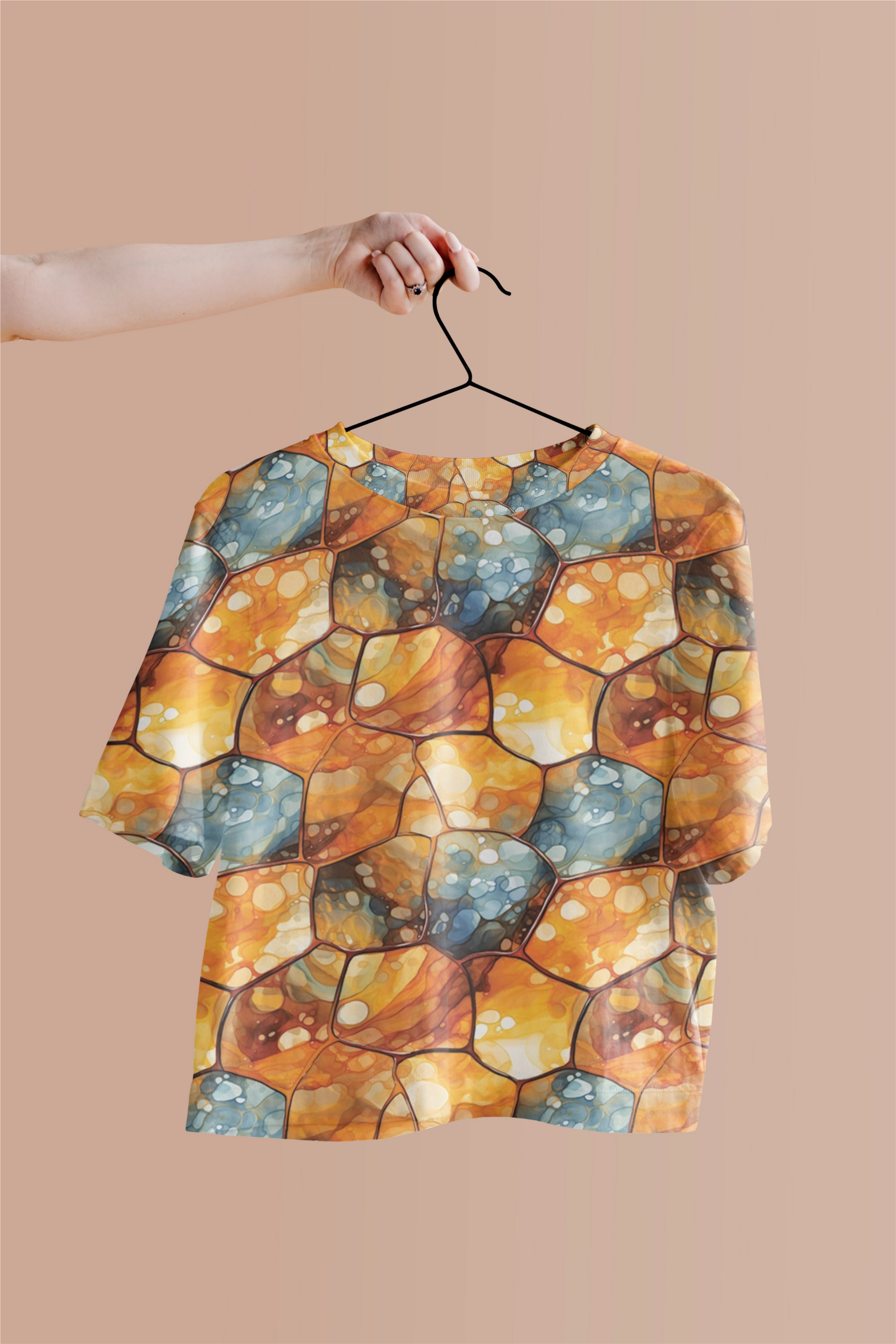 Eye-Catching Women's Printed Tortoise Print Crop Top - TheSimplyStylish