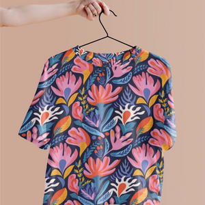 Eye-Catching Women's Printed Floral Print Crop Top - TheSimplyStylish