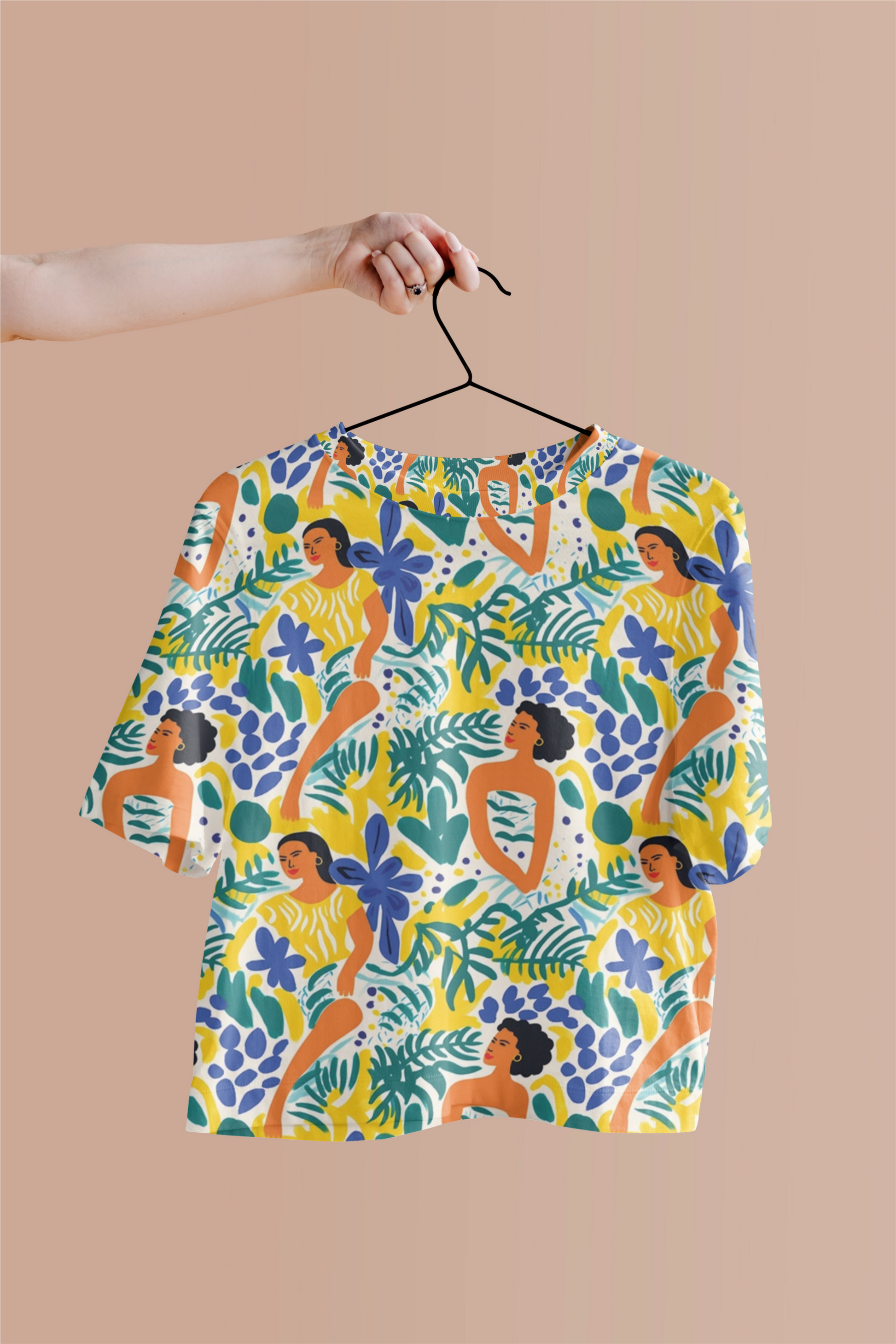 Eye-Catching Women's Printed Floral Print Crop Top - TheSimplyStylish