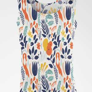 Eye-Catching Women's Floral Print Tank Top - TheSimplyStylish