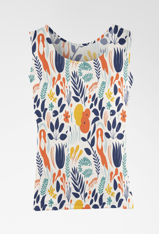 Eye-Catching Women's Floral Print Tank Top - TheSimplyStylish
